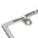 Photo5: Raised MOONEYES Logo Chrome License Plate Frame for JPN size (5)