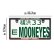 Photo3: Raised MOONEYES Area-1 Logo Skinny License Plate Frame JPN size (3)