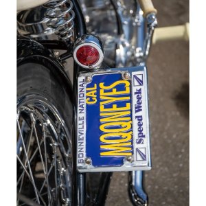 Photo5: California Motorcycle License  Plate - Blue