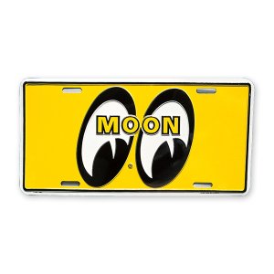 Photo1: MOONEYES California Steel License Plates Yellow Eyes