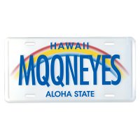 MOONEYES Hawaii License Plate