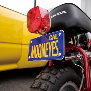 Photo5: California Motorcycle License  Plate - Blue