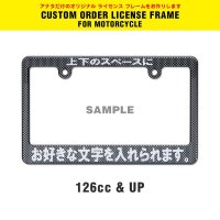 Original Custom License Plate Frame Carbon Fiber Look for Motorcycle