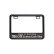 Photo1: 【50cc〜125cc】Licence Plate Frame for Small Motorcycle Black "MOON Custom Cycle Shop" (1)