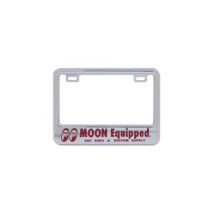 Photo2: 【50cc〜125cc】MOON Equipped License Plate Frame for Small Motorcycle Chrome