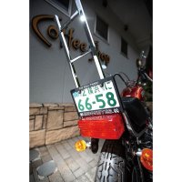 MOONEYES THE REAL THING! License Plate Frame for Motorcycle【for 126cc UP】