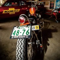 MOON Equipped GEARS FOR ACTION! License Plate Frame for Motorcycle【for 126cc UP】