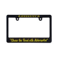 Black License Frame for Motorcycle "Share The Road with Motorcycle"