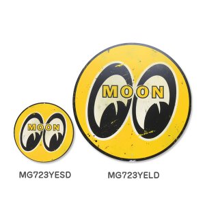 Photo2: MOON Steel Sign Small & Distressed
