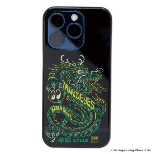 Photo2: MOON Pinstripe Dragon iPhone 15 Hard Case