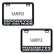 Photo4: 【50cc〜125cc】 Original Custom Licence Frame Plate for Small Motorcycle Black (4)
