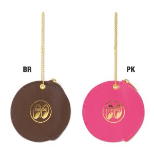 Photo1: MOON Leather Round Coin Case
