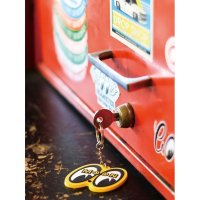 MOON Yellow Eyeshape Key Ring