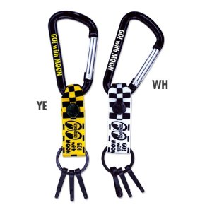 Photo1: MOON Checker Big Carabiner Key Ring