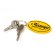 Photo1: MOONEYES Oval Rubber Key Ring (1)