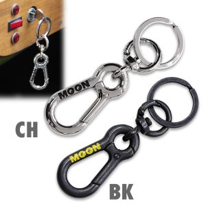 Photo1: MOON Double Carabiner key Holder