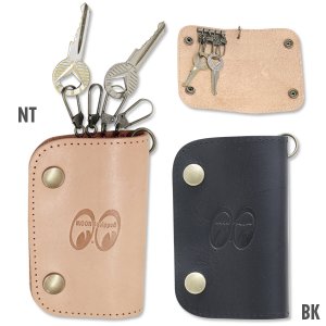 Photo1: MOON Equipped Leather Key Case