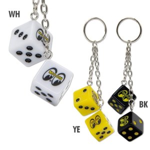Photo2: MOON Twin Dice Keyring