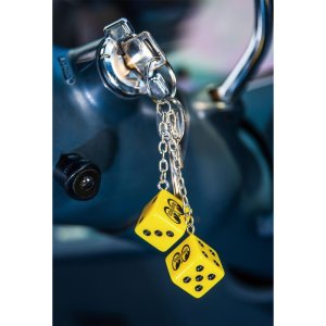 Photo1: MOON Twin Dice Keyring