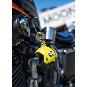 Photo1: MOON Helmet Key Ring