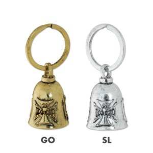 Photo3: MOON Equip. Iron Cross Bell Key Ring