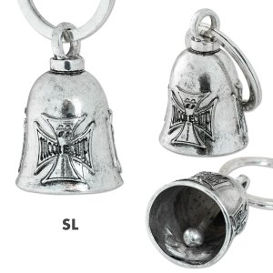 Photo4: MOON Equip. Iron Cross Bell Key Ring