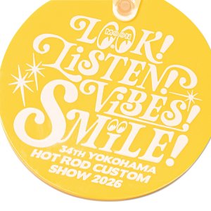 Photo3: HCS2026 LOOK! LISTEN! VIBES! SMILE! Key Ring