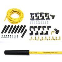 MOON SPARK PLUG WIRE SET YELLOW - V8 - Straight