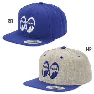 Photo3: MOON Equipped Eyeshape Wool Flat Visor Cap
