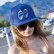 Photo1: MOON Equipped Eyeshape Wool Flat Visor Cap (1)