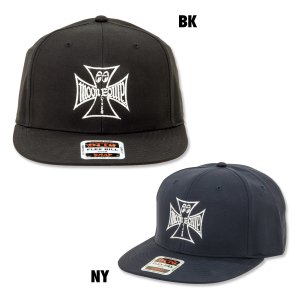 Photo2: MOON Equipped Iron Cross Flat Visor Hat