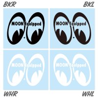 MOON Equipped Eye Shape Die Cut Sticker