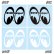 Photo1: MOON Equipped Eye Shape Die Cut Sticker (1)