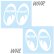 Photo3: MOON Equipped Eye Shape Die Cut Sticker (3)