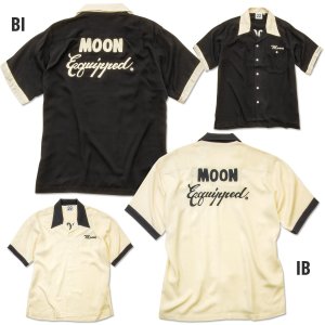 Photo5: MOON Equipped Bowling Shirt