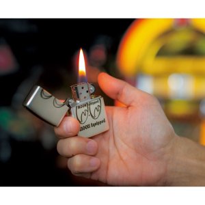 Photo1: MOON Equipped Zippo Lighter