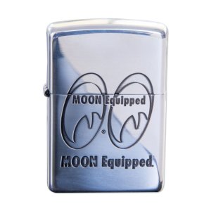 Photo2: MOON Equipped Zippo Lighter