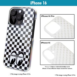 Photo1: MOON Equipped Eyeshape Checker iPhone 16 Hard Case