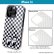 Photo1: MOON Equipped Eyeshape Checker iPhone 16 Hard Case (1)
