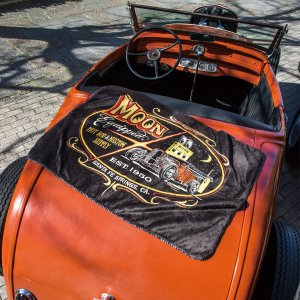 Photo1: MOON Equipped Roadster Fleece Blanket