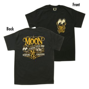 Photo3: MOON Custom Cycle Shop T-shirt