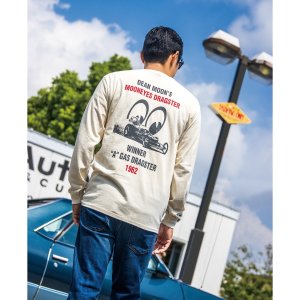 Photo1: MOONEYES Dragster Long Sleeve T-shirt