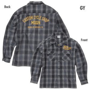 Photo5: 【30%OFF】MOON Custom Cycle Shop Wool Check Shirt