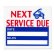 Photo1: Static Cling Oil Change Sticker (1)