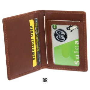 Photo6: MOON Classic Leather Card Case