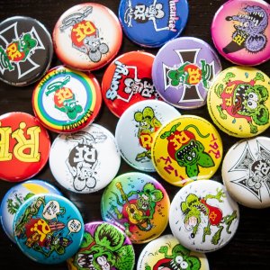 Photo4: Rat Fink Can Badge Baby Rat
