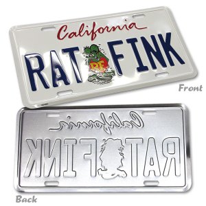 Photo2: Rat Fink California Plate