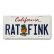 Photo1: Rat Fink California Plate (1)