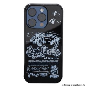 Photo2: Rat Fink of USA iPhone 15 Hard Case Black