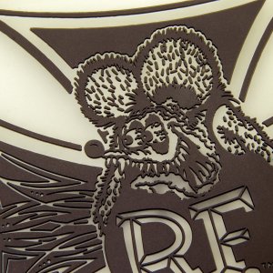 Photo4: Rat Fink Rubber Tray Iron Cross